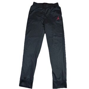 Nike Air Jordan Jumpman Dri-Fit Black Joggers SweatPants Youth‎ XL 13-15 (Read)